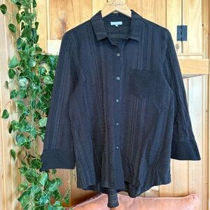 Habitat Black and White Textured Shirt